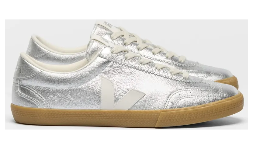 Veja Volley Leather Silver White Natural
