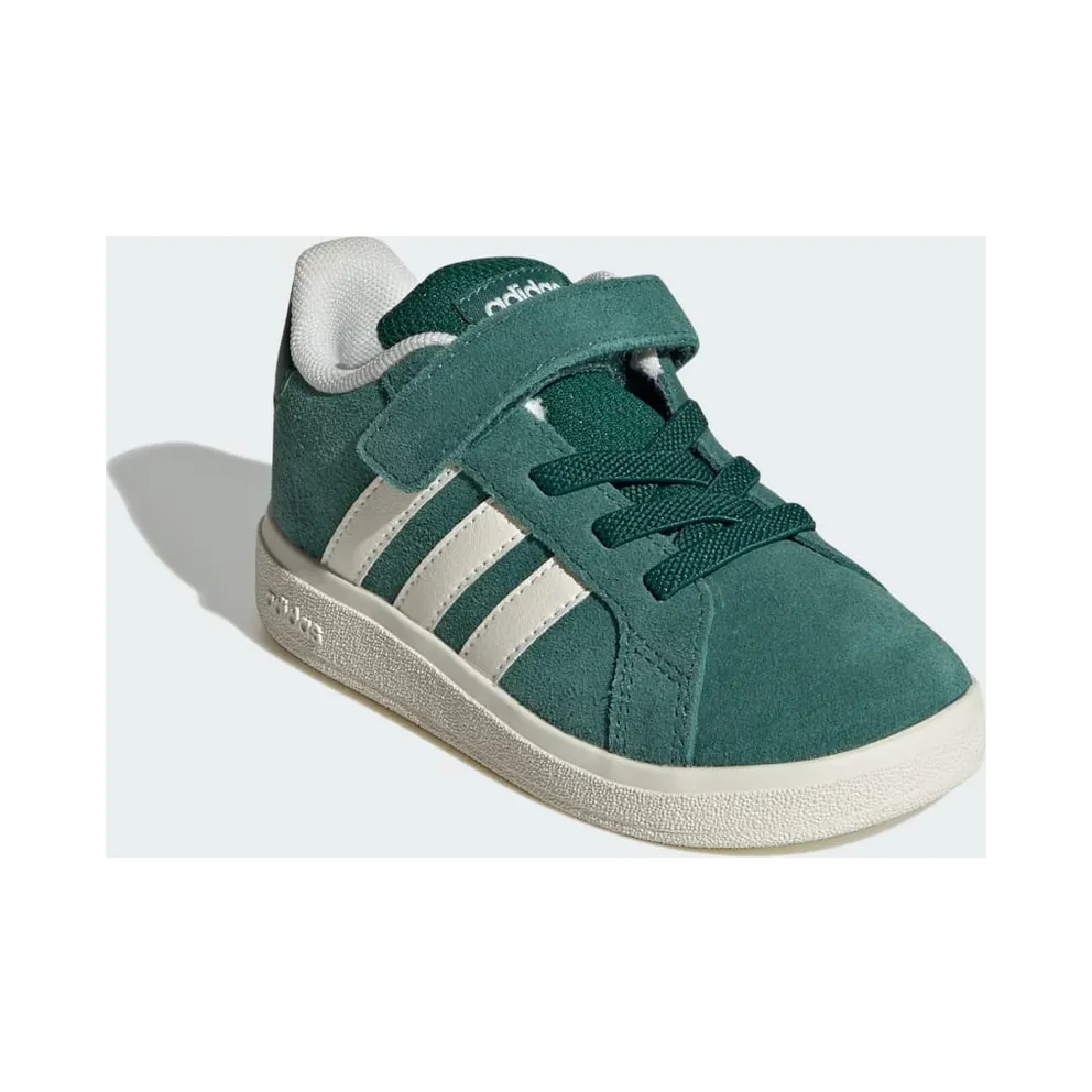 Adidas Grand Court 2.0 Kids Collegiate Green / Off White / Core Black (JR0776)