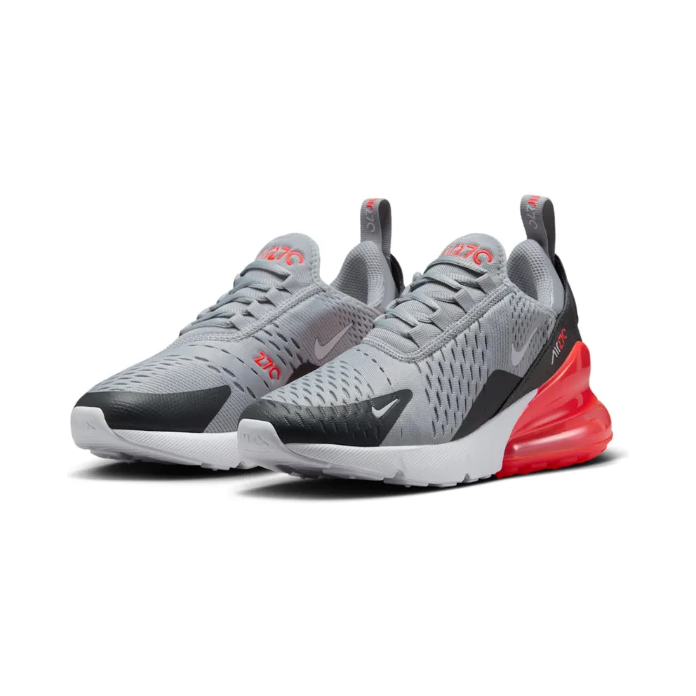 Nike Air Max 270 GS “Wolf Grey Anthracite Bright Crimson White” (943345-039)