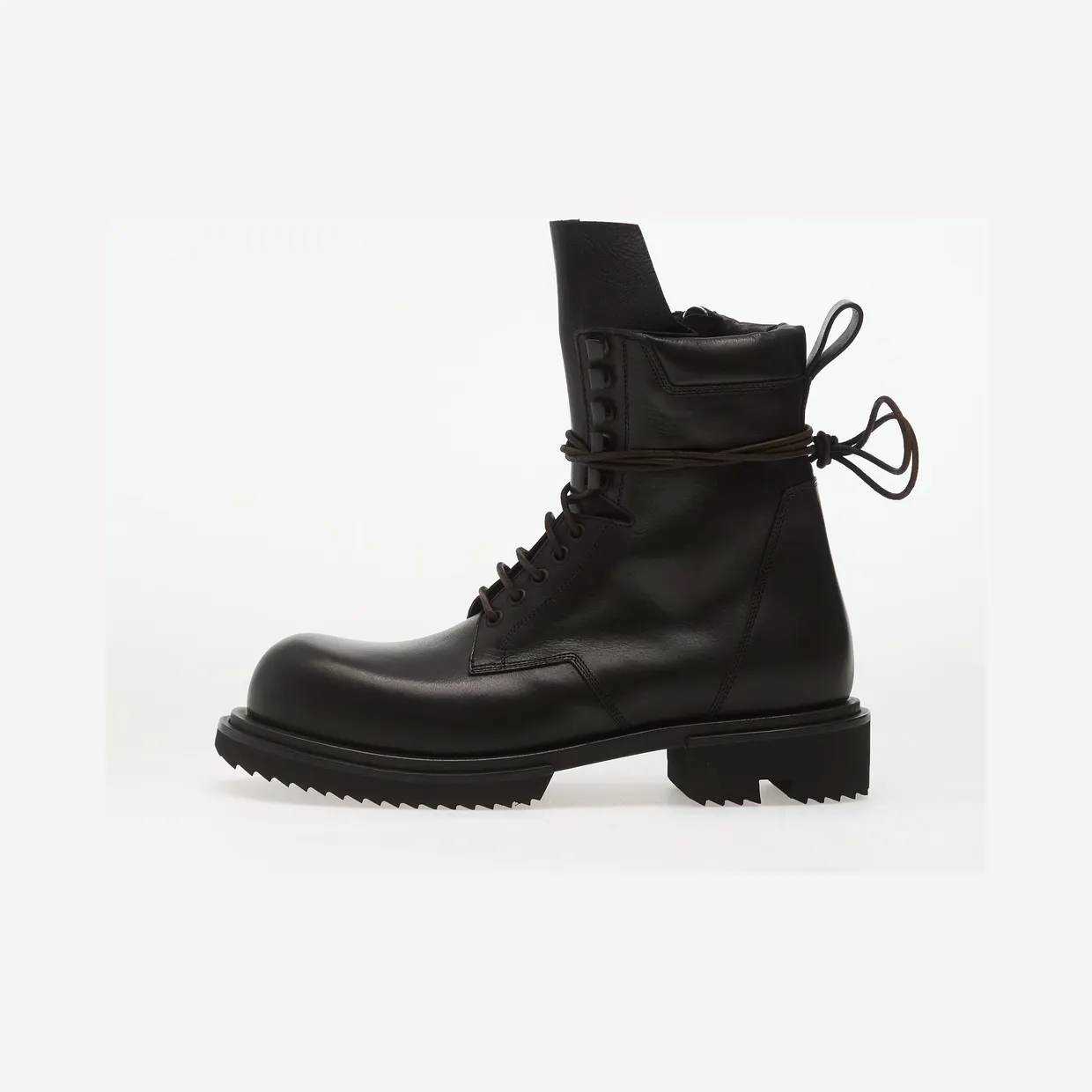 Rick Owens Gabe Lace-up Leather Boots BLACK (RU02F4829 LOO 09)