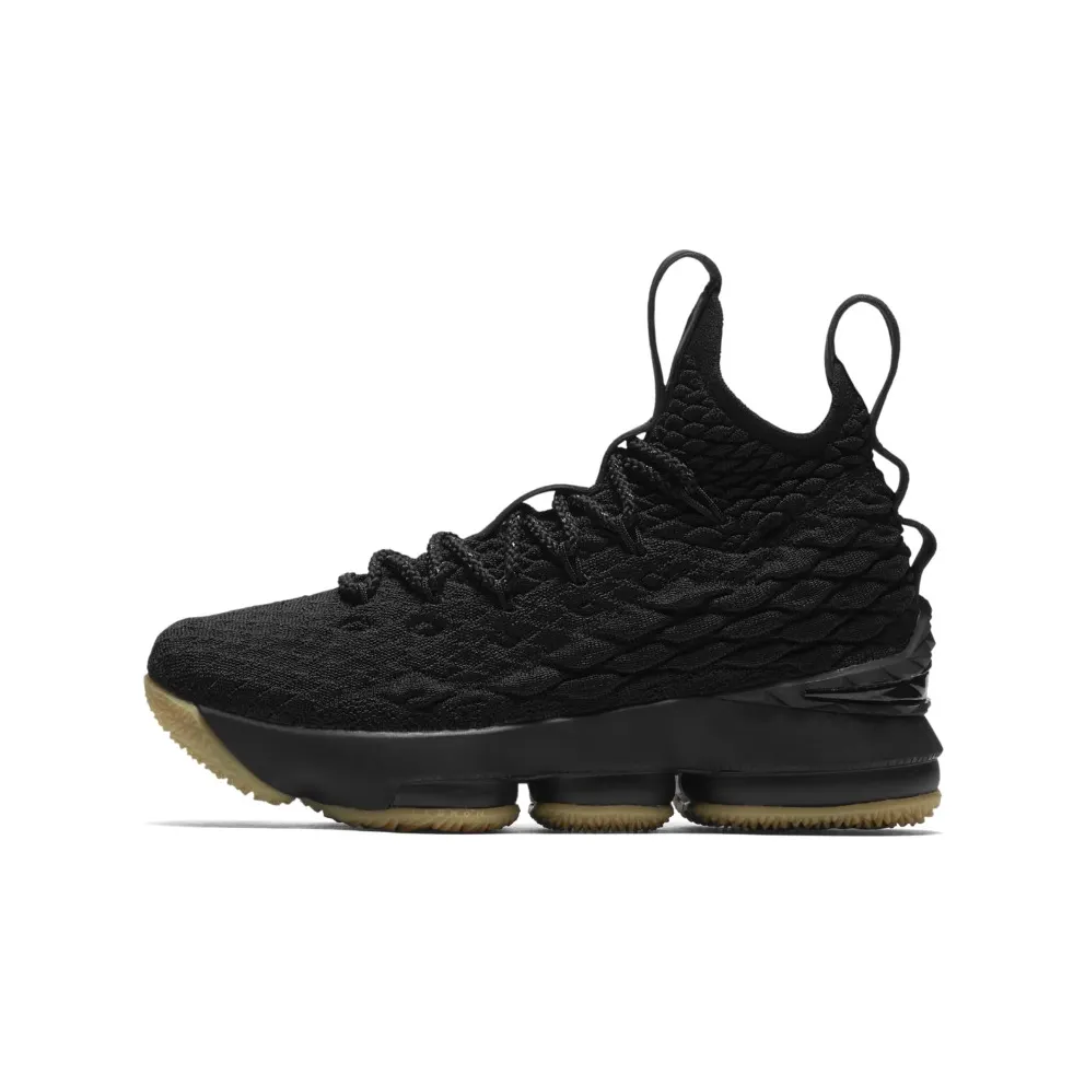 Nike LeBron 15 Black Gum (GS) Black/Gum Light Brown (922811-001)