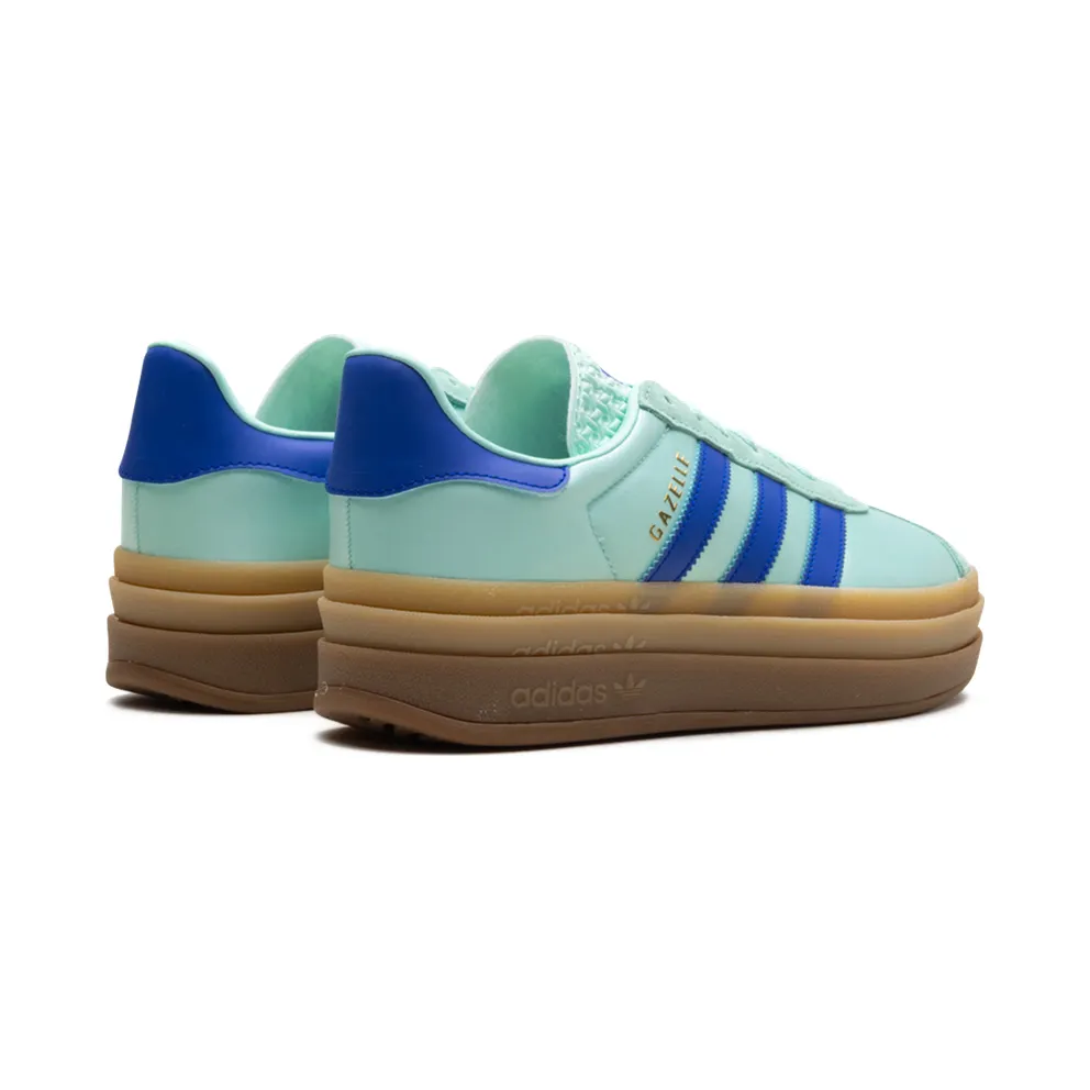 Adidas Gazelle Bold “Clear Mint Lucid Blue Gold Metallic” (JI2702)