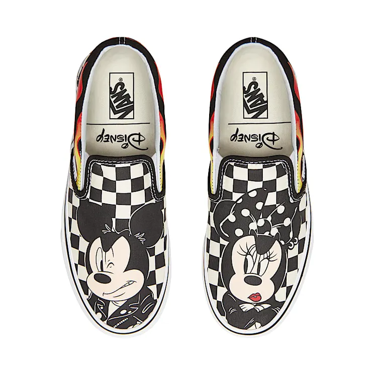 Vans Disney x Slip-On ‘Mickey & Minnie’ Mickey & Minnie/Checker Flame (VN0A38F7UJ4)