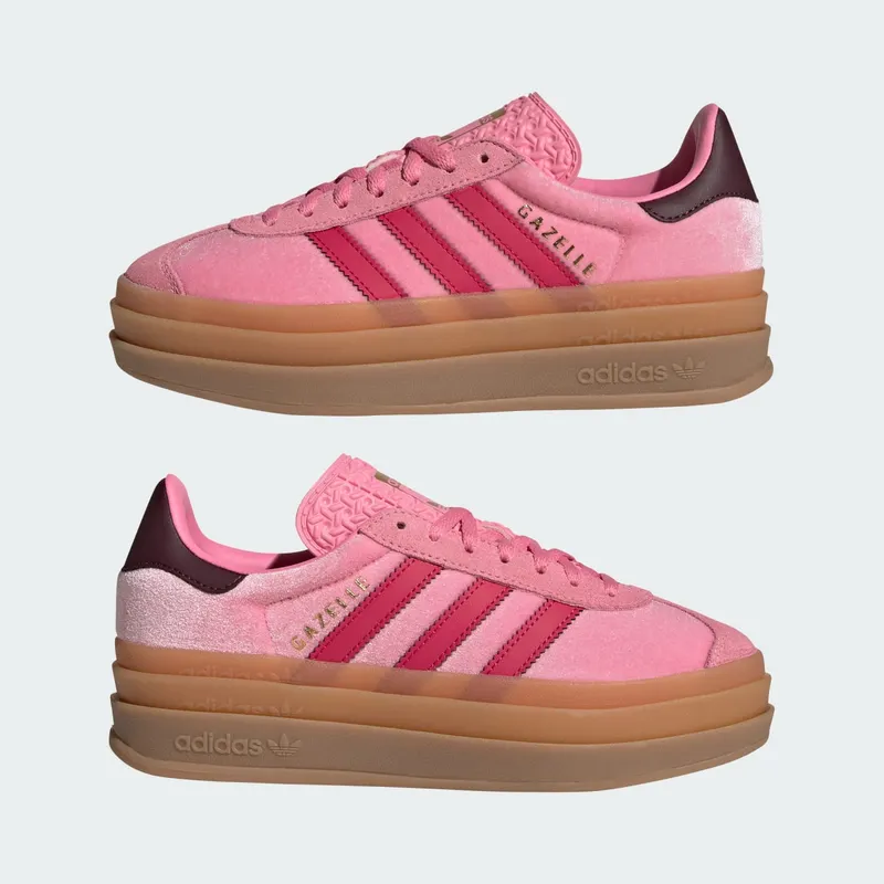 Adidas Gazelle Bold Kids Bliss Pink / Ruby Red / Maroon (JR5964)