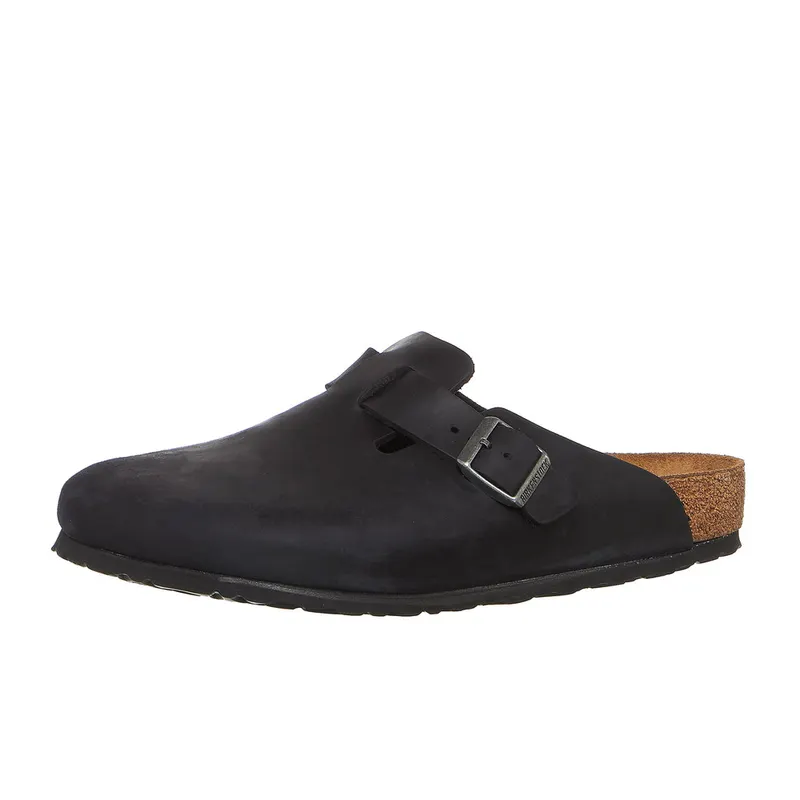 Birkenstock Boston Clog “Oiled Leather – Black” (0059461)