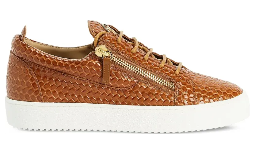 Giuseppe Zanotti Frankie Sneakers mit doppeltem Reißverschluss – Braun (RM50012003)