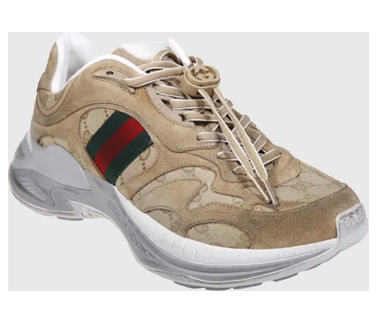 Gucci 2.0 Sneakers in Suede and GG Jacquard Canvas Multicolor (853709AAF572942)