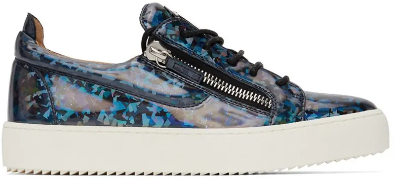 Giuseppe Zanotti Blue Iridescent May London Sneakers (RM20014-91358)