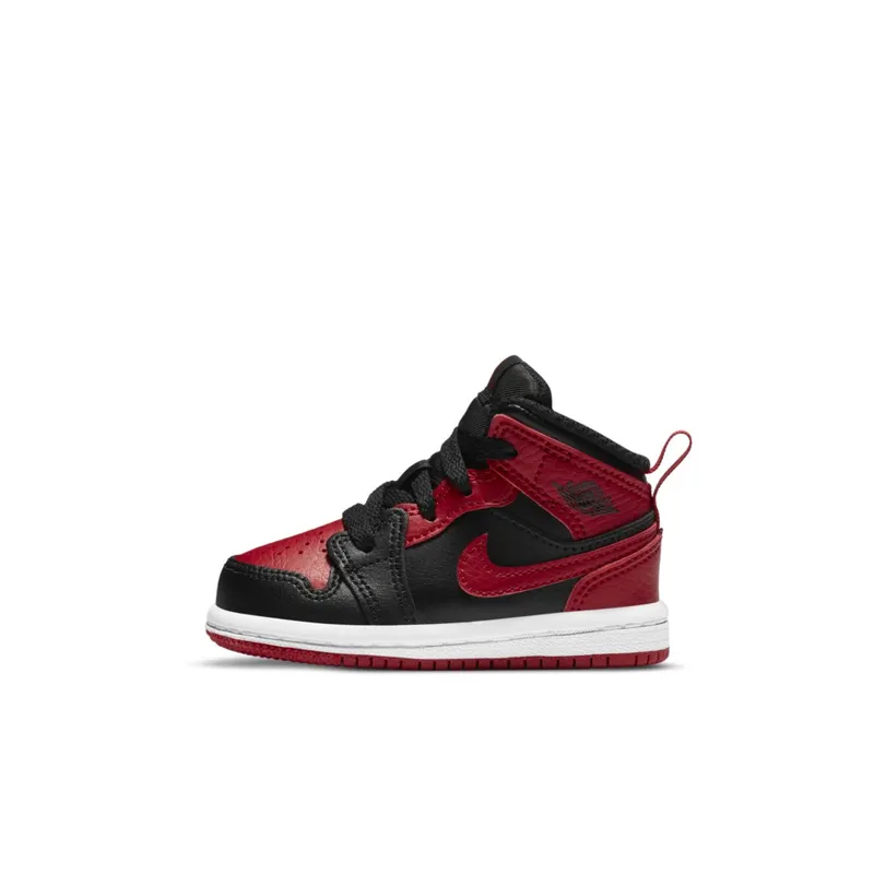 Jordan 1 Mid Banned 2020 (TD) Black/University Red-Black-White (640735-074)
