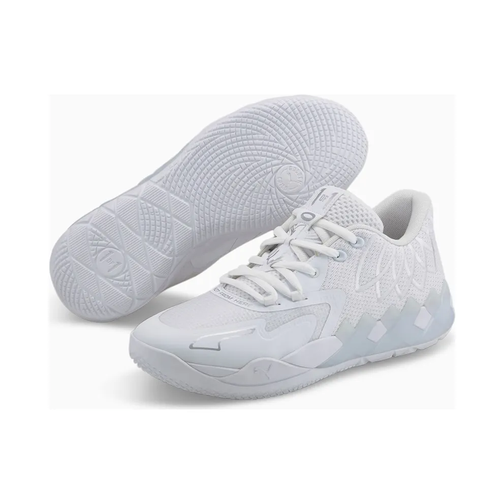 Puma MB.01 Lo Basketball Shoes Silver/White (376941-04)