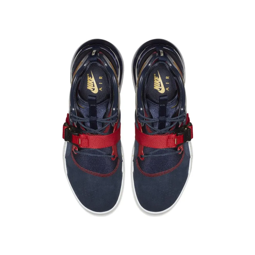 Nike Air Force 270 Olympic Obsidian/Metallic Gold-Gym Red-White (AH6772-400)