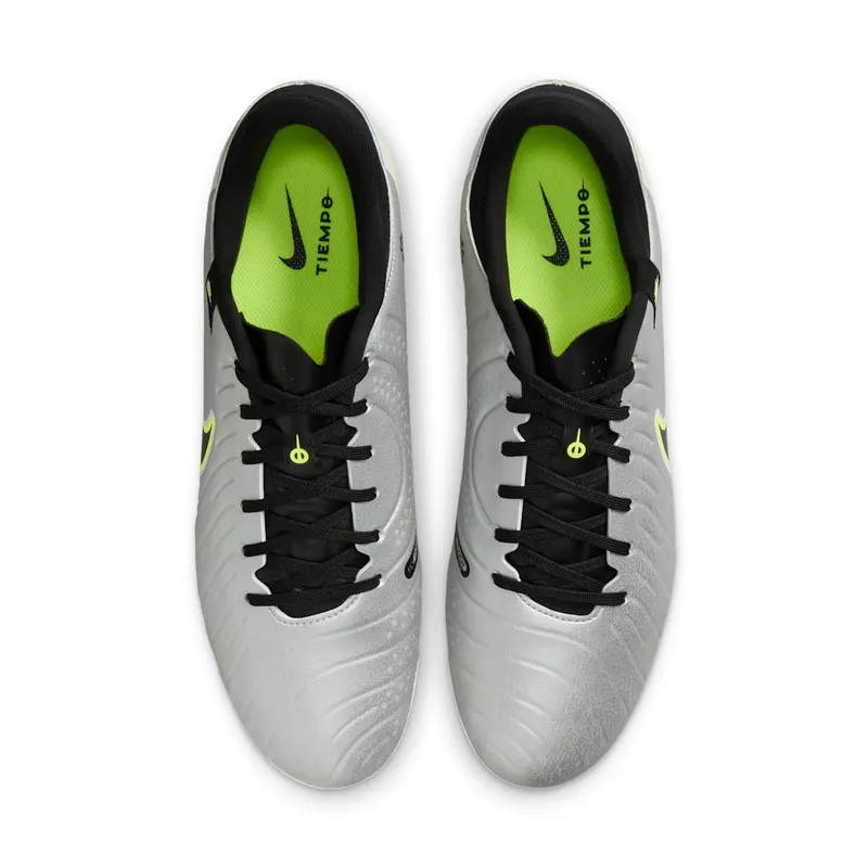 Nike Tiempo Legend 10 Academy MG Metallic Silver Volt Black (DV4337-001)