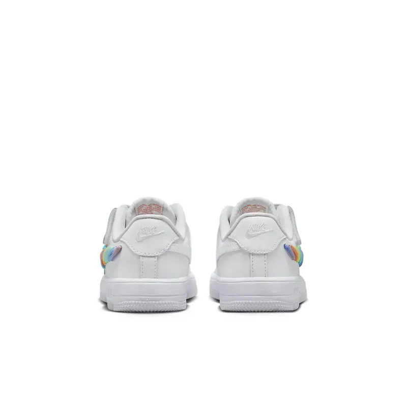 Nike Force 1 Low LV8 EasyOn PS “White Terra Blush Vapor Green Multi-Color” (FN4890-100)