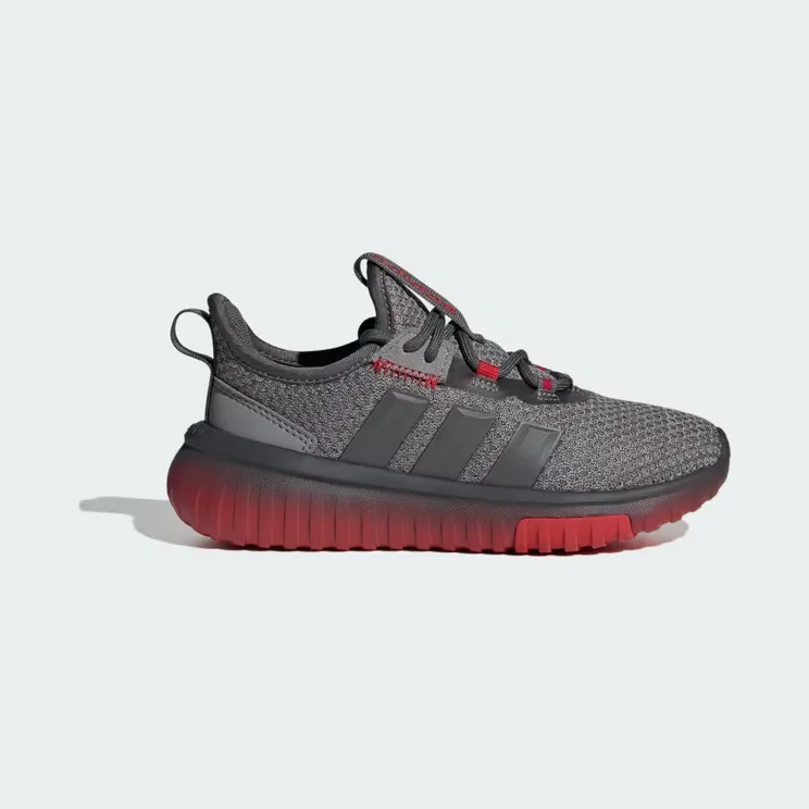 adidas Kaptir 4.0 Shoes Kids “Grey Five / Grey Five / Better Scarlet” (IH1841)