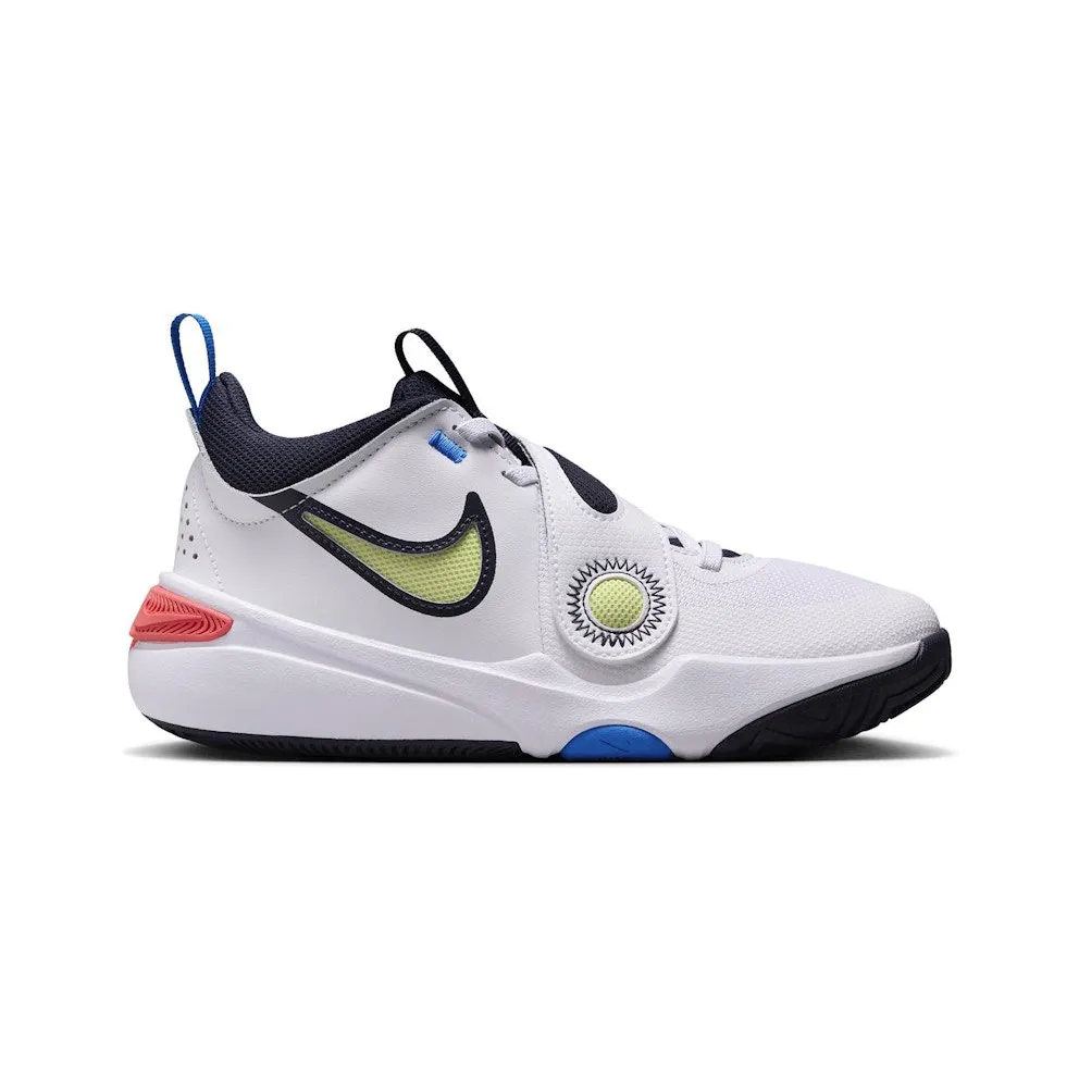 Nike Team Hustle D 11 White Bright Crimson Photo Blue Light Lemon Twist (DV8996-105)