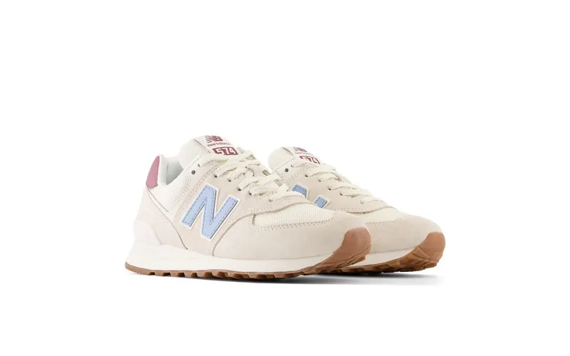 New Balance 574 Beige Baby Pink Ecru Blue (WL574RD)