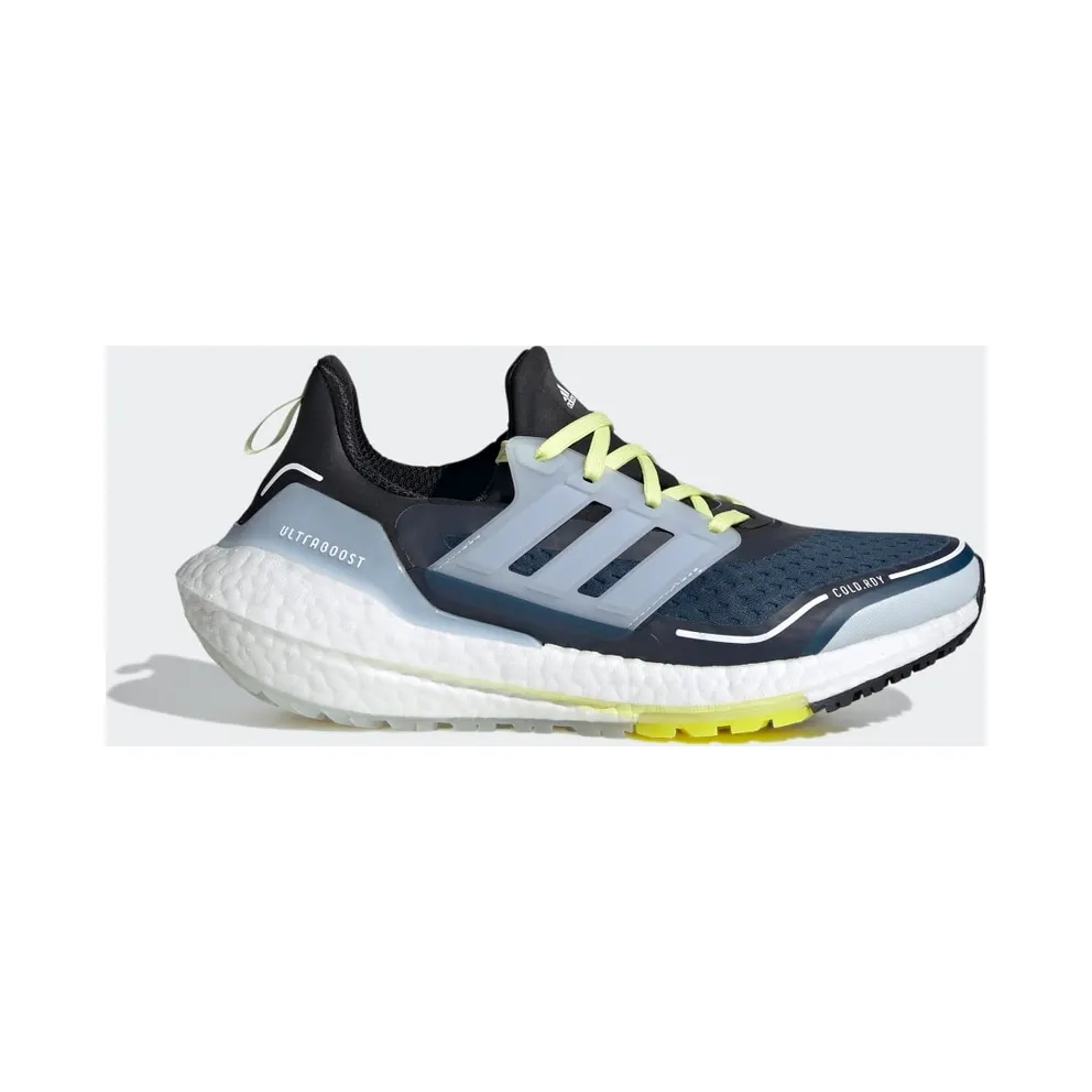 adidas Ultraboost 21 COLD.RDY Laufschuh Crew Navy / Halo Blue / Pulse Yellow (S23754)