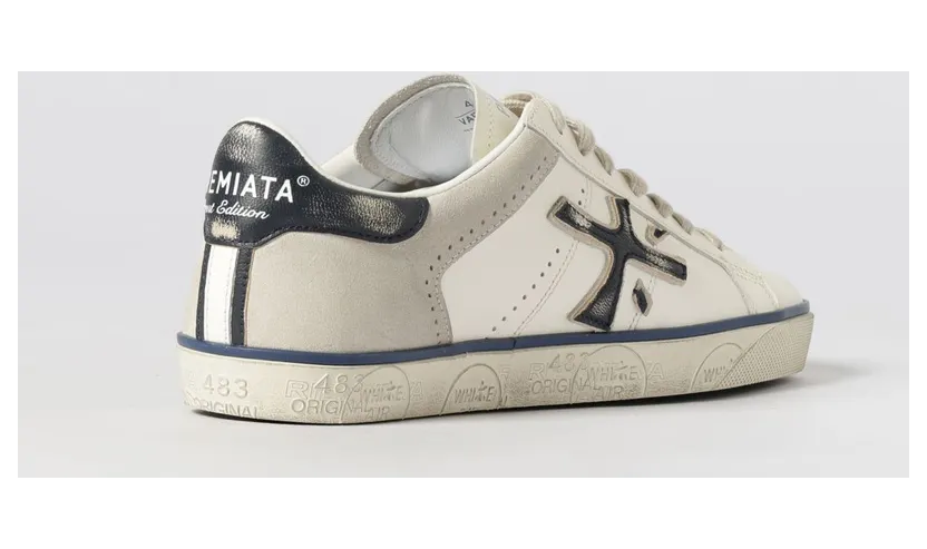 Premiata Steven Suede Sneakers White 2 (STEVEN7285) (2)