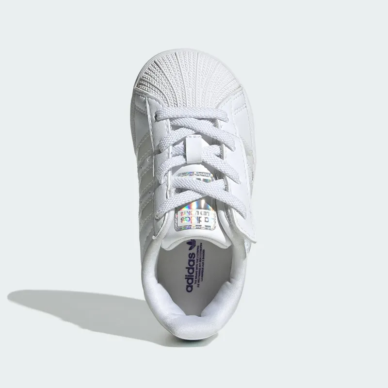 Adidas Superstar Led Lights Comfort Closure Elastic Lace Kids Cloud White / Cloud White / Cloud White (JQ6418)