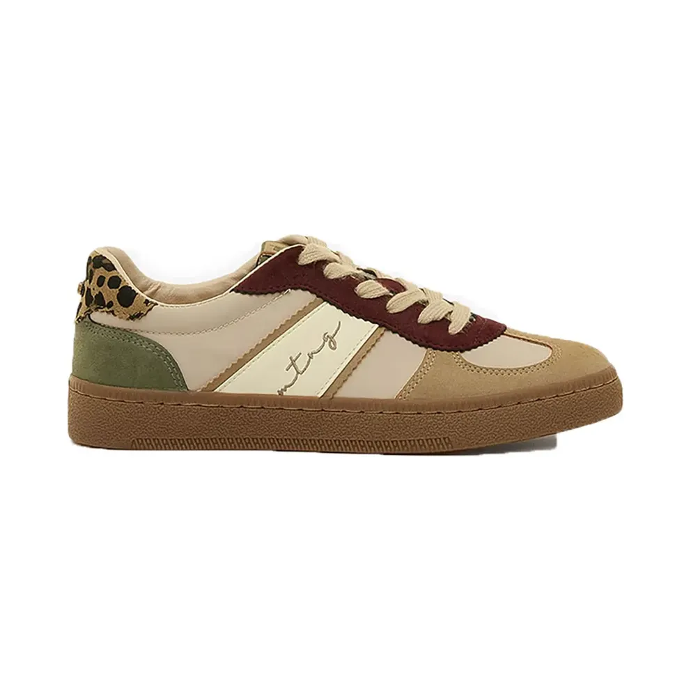 Mtng sneaker Beige / Khaki / Burgundy (60860-C61121)