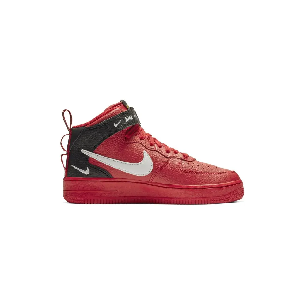 Nike Air Force 1 Mid Utility University Red (GS) University Red/White-Black-Tour Yellow (AV3803-600)