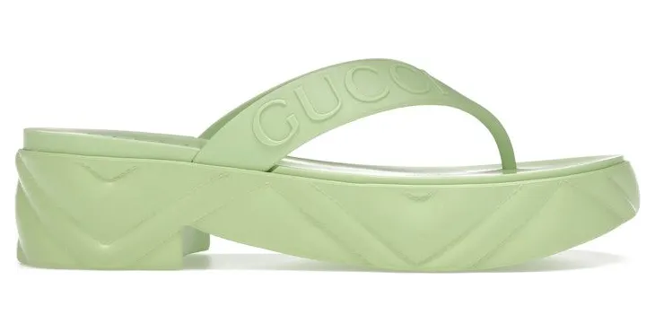 Gucci Thong Platform Sandal Light Green (746334 JFM00 3801)