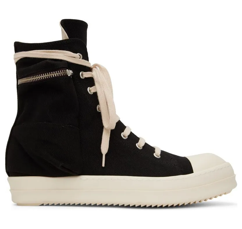 Rick Owens Drkshdw Black Cargo Sneakers (DU02B4801 DQ)