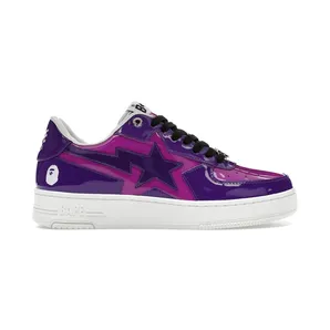 A Bathing Ape Bape Sta Icon Low Purple Patent (1K80-191-308-PUR)
