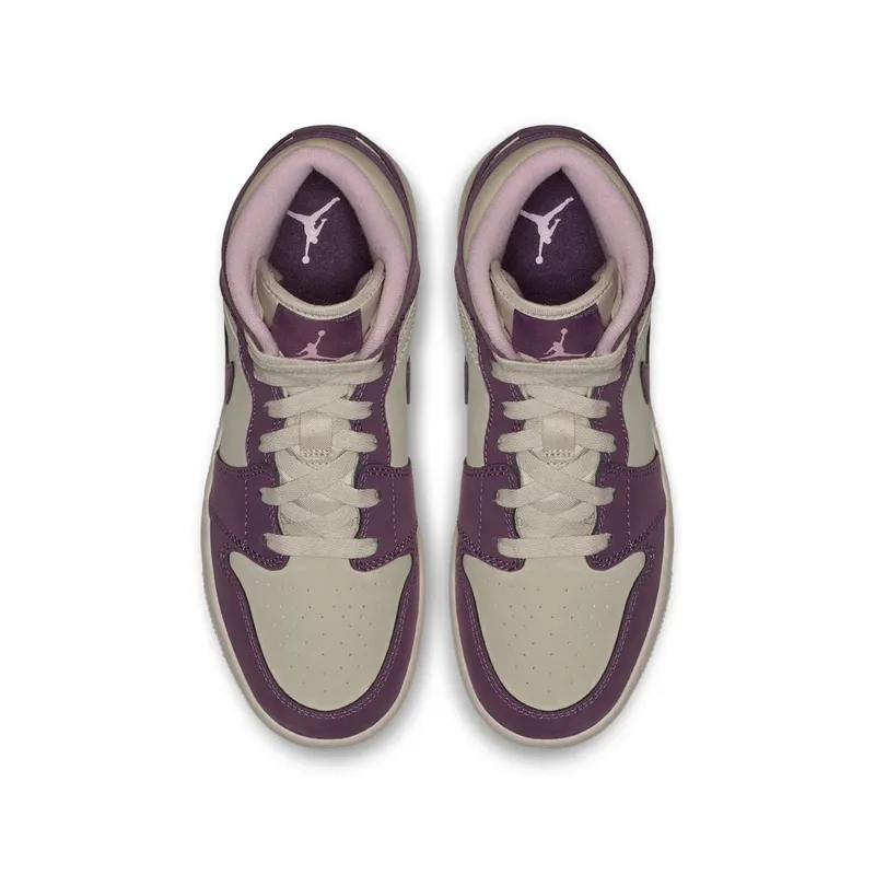 Jordan 1 Mid Pro Purple Desert Sand (GS) Pro Purple/Desert Sand (555112-500)