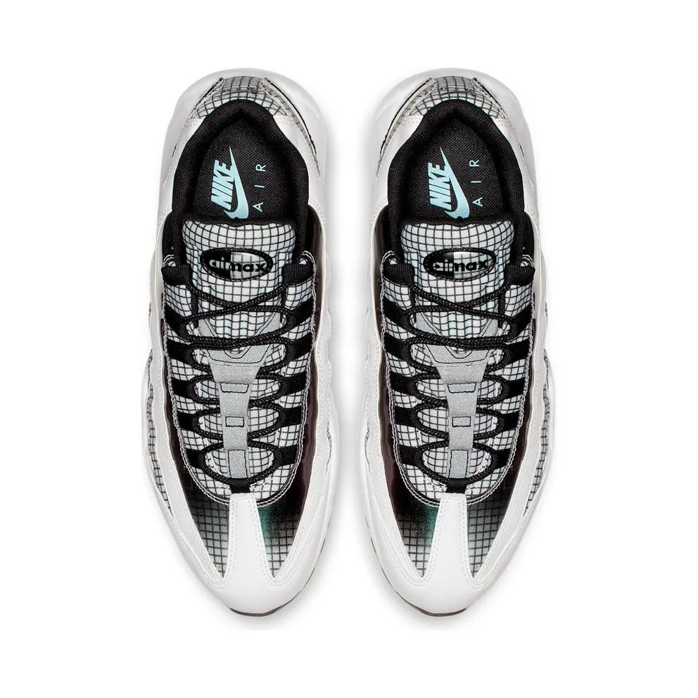 Nike Air Max 95 LV8 White White/Black-Blue Gaze-Lime Blast (AO2450-100)