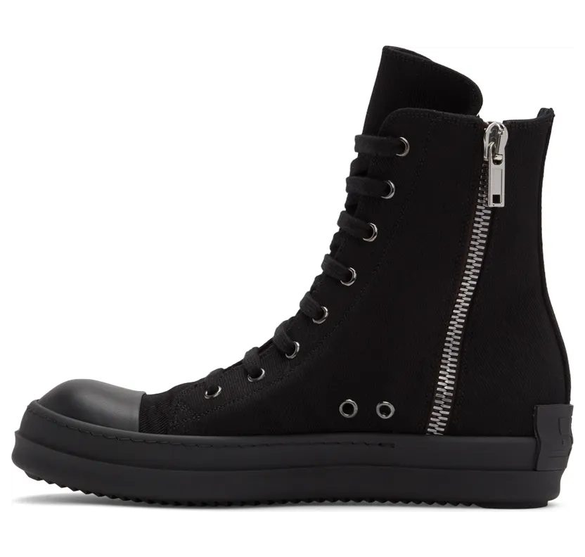 Rick Owens Drkshdw Orange High-Top Sneakers (DU01B7800 DMEH1) (3)