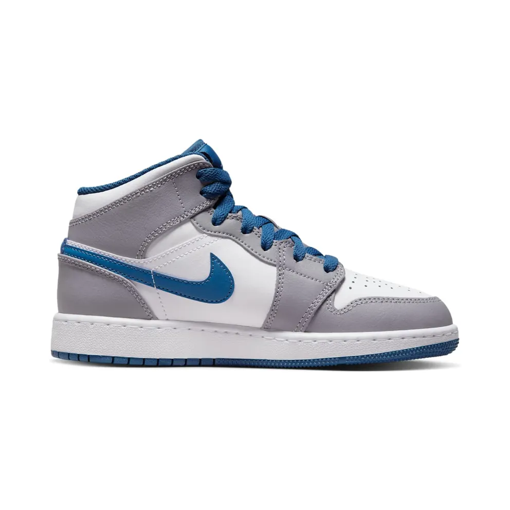 Air Jordan 1 Mid GS “Cement / True Blue” (DQ8423-014)