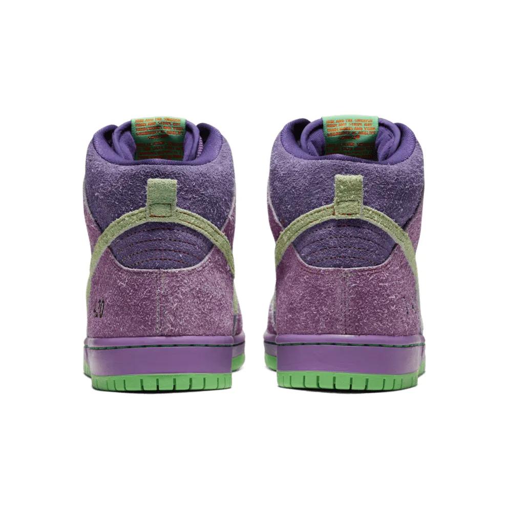Nike SB Dunk High Reverse Skunk 420 (Regular Box) Purple/Purple/Green (CW9971-500)