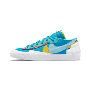 Nike Blazer Low sacai KAWS “Neptune Blue / White / Opti Yellow / Bluecap” (DM7901-400)