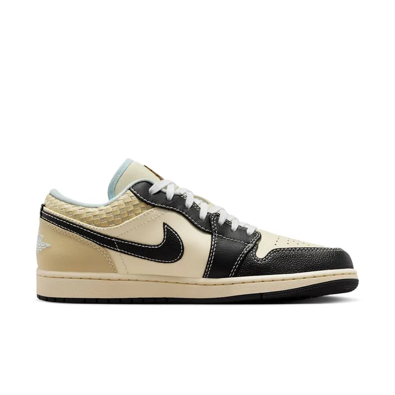 Jordan 1 Low SE Coconut Milk Black Muslin (HQ3437-101)