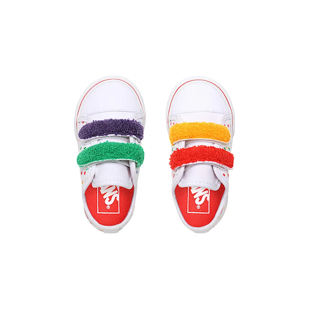 VANS Chenille Style 23 V Toddler Shoes (White)
