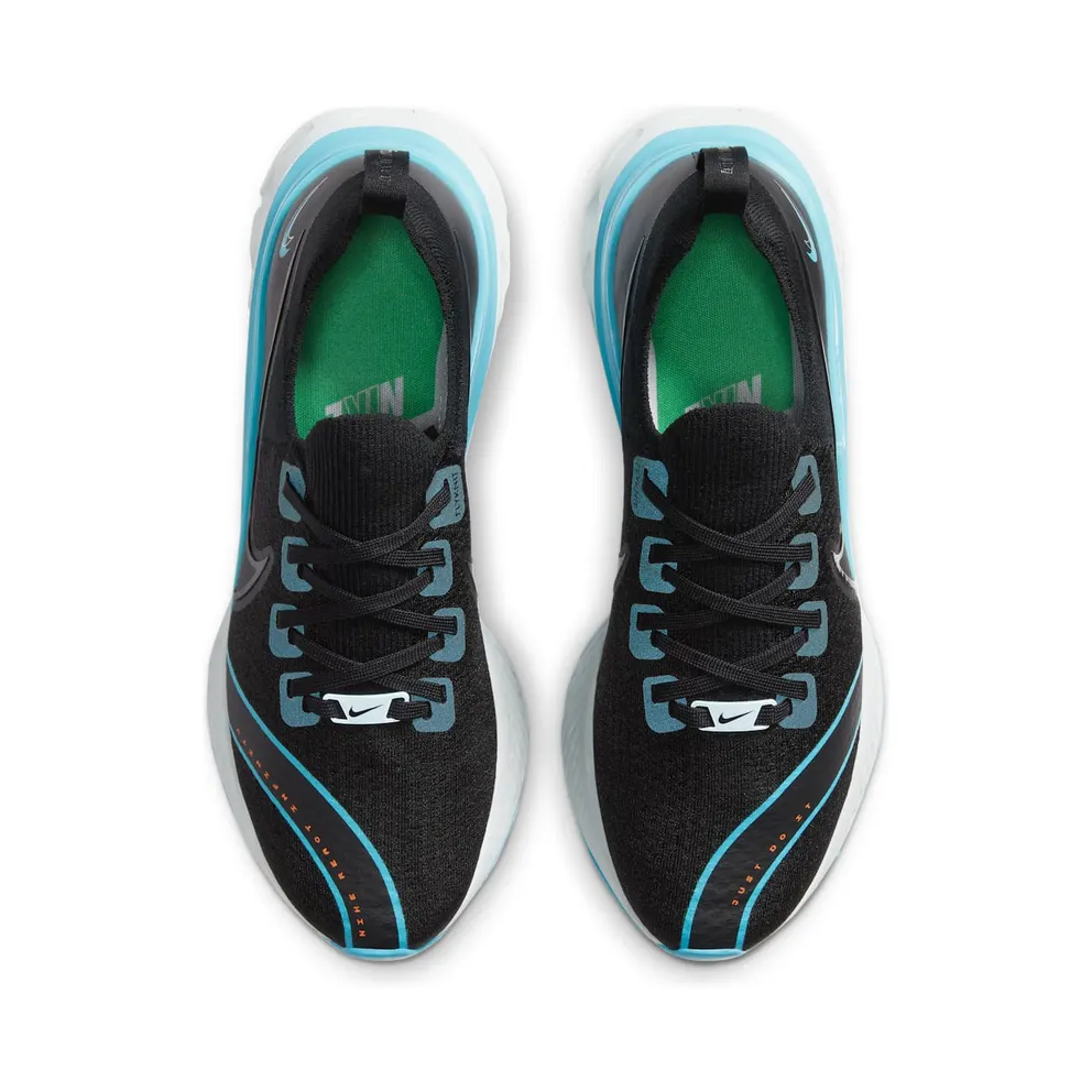Nike React Infinity Run Flyknit ‘Fast City’ Black/Blue Fury/Pure Platinum/Photon Dust (CT1499-001)
