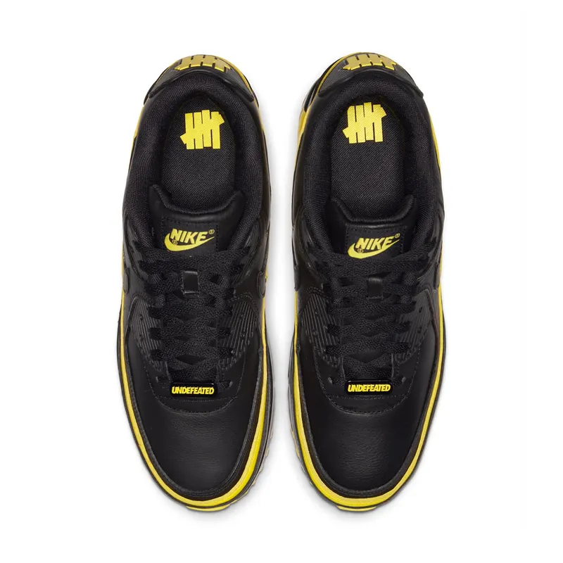 Nike x Undefeated Air Max 90 Black Yellow (2019) (CJ7197-001)