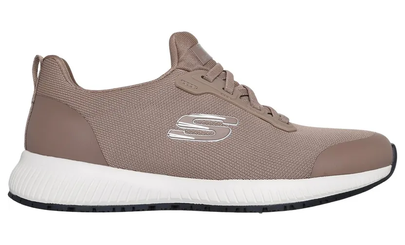 Skechers Work Slip-Resistant: Squad Sneaker Taupe