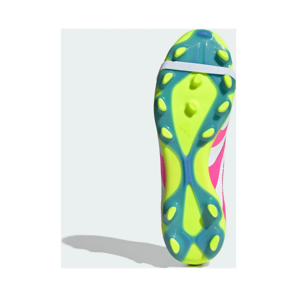 adidas Predator Pro Fold-over Tongue Firm/multi-ground Boots “Cloud White / Lucid Pink / Lucid Lemon” (JR0444)