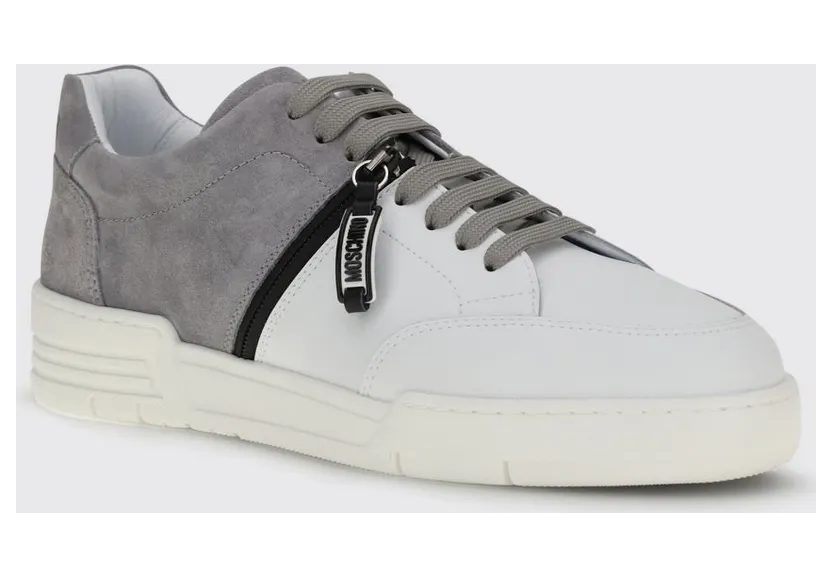 Moschino Leather Sneakers Grey (MB15244G0OGFA02A)