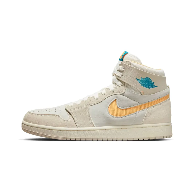 Air Jordan 1 Zoom CMFT 2 “Light Orewood Brown / Sail / Celestial Gold / Bright Citrus” (DV1307-180)