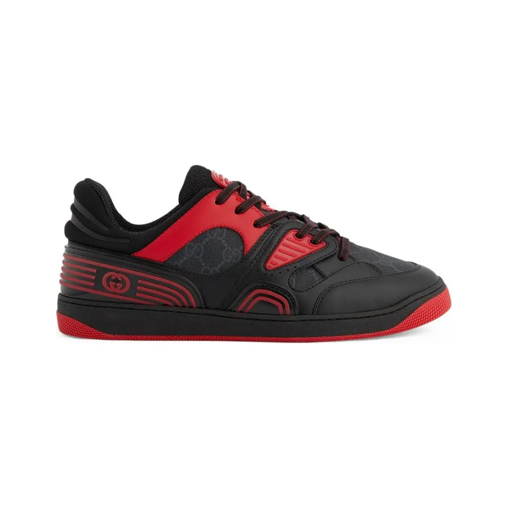 Gucci Basket Low Black Red (724004fAA1U1158)