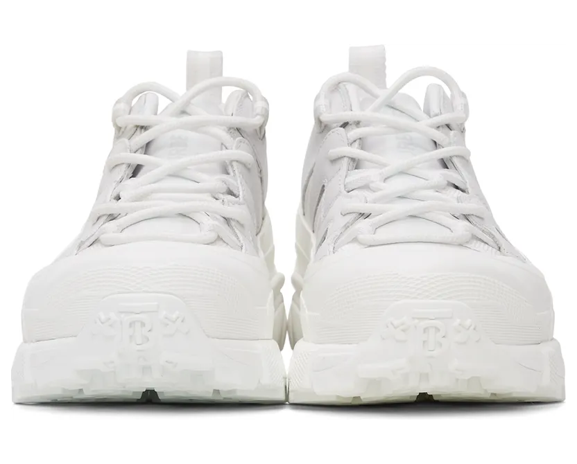 Burberry White Leather Arthur Sneakers (8037246) (2)