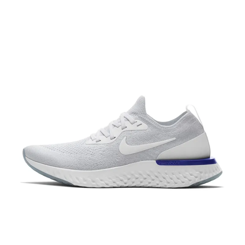 Nike Epic React Flyknit White Racer Blue (W) White/White-Racer Blue (AQ0070-100)