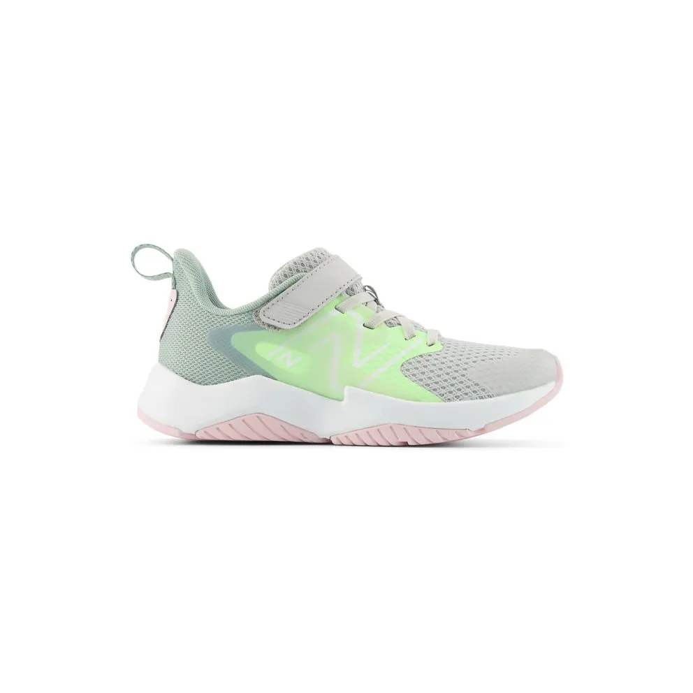 New Balance Rave Run v2 Bungee Lace Grey Matter Mint Flash Mosaic Green (YTRAVE2)