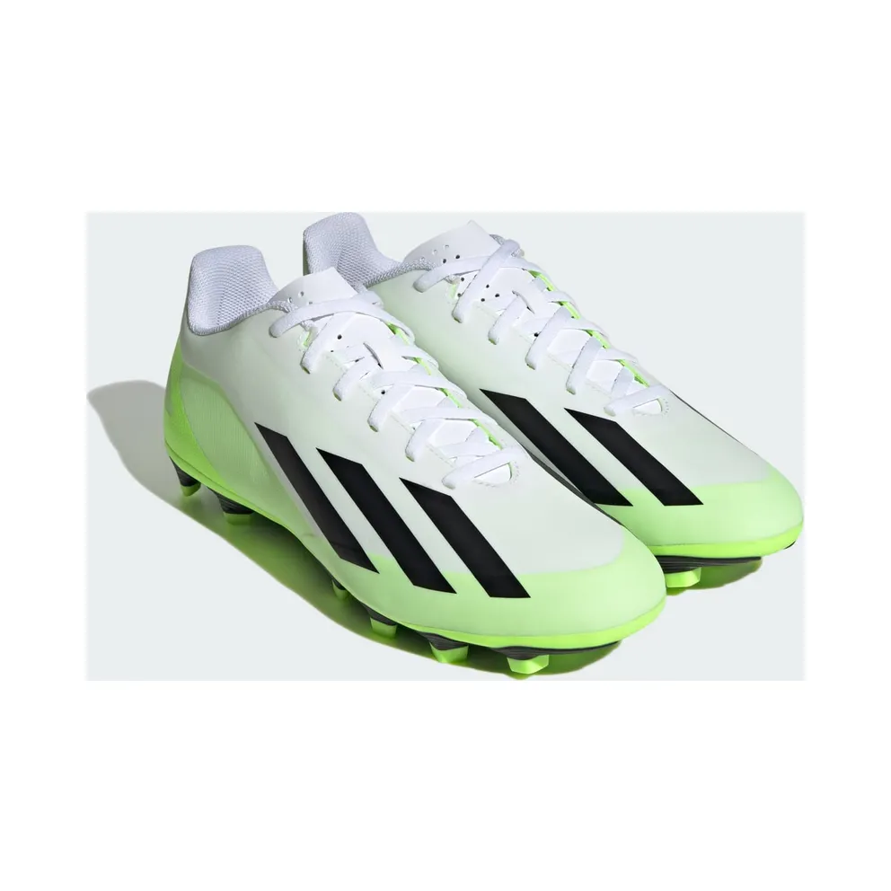 adidas X Crazyfast.4 FG Cloud White Core Black Lucid Lemon (HQ4535)