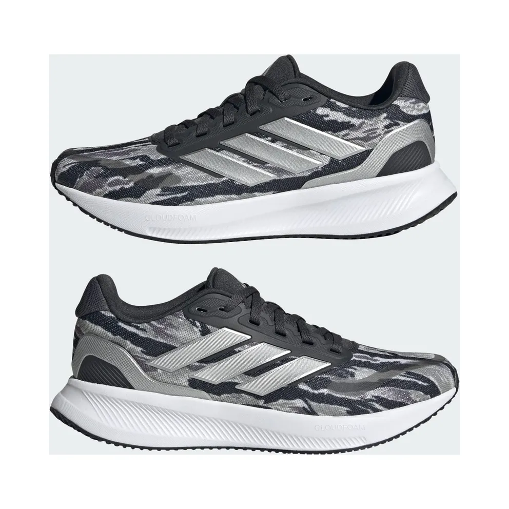 Adidas RunFalcon 5 Kids Silver Pebble / Silver Metallic / Carbon (JQ2172)