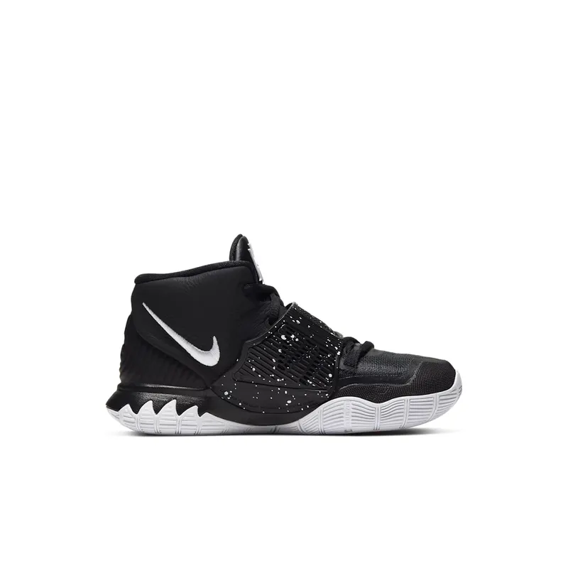 Nike Kyrie 6 Jet Black White (PS) Black/White-Bright Crimson (BQ5600-001)