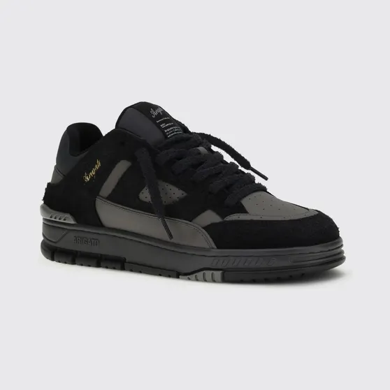 Axel Arigato Area Lo Fluffy Leather Sneakers Black (F3592001)